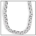 Collier argent mailles gourmettes